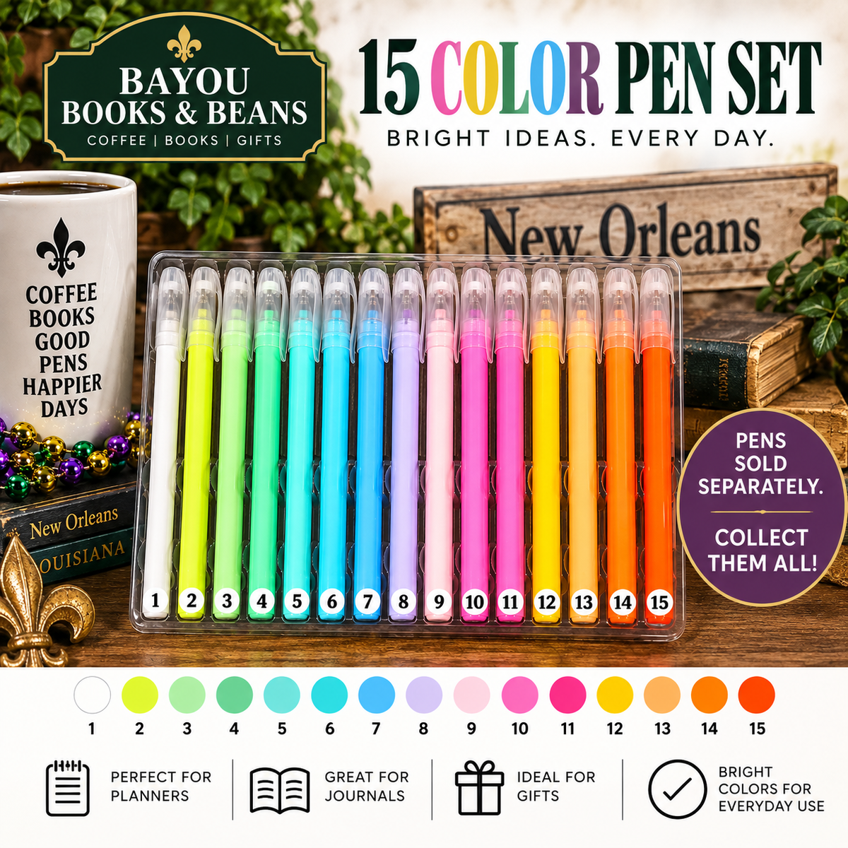COLORS OF THE RAINBOW PENS ~ COLLECT THEM ALL!