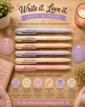 Pastel Inspirational Pen Set