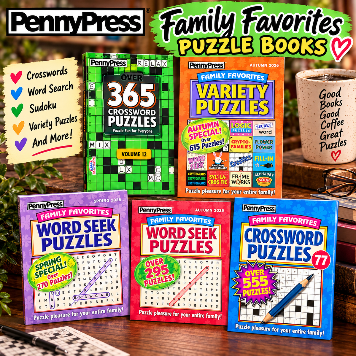 PUZZLE BOOKS!