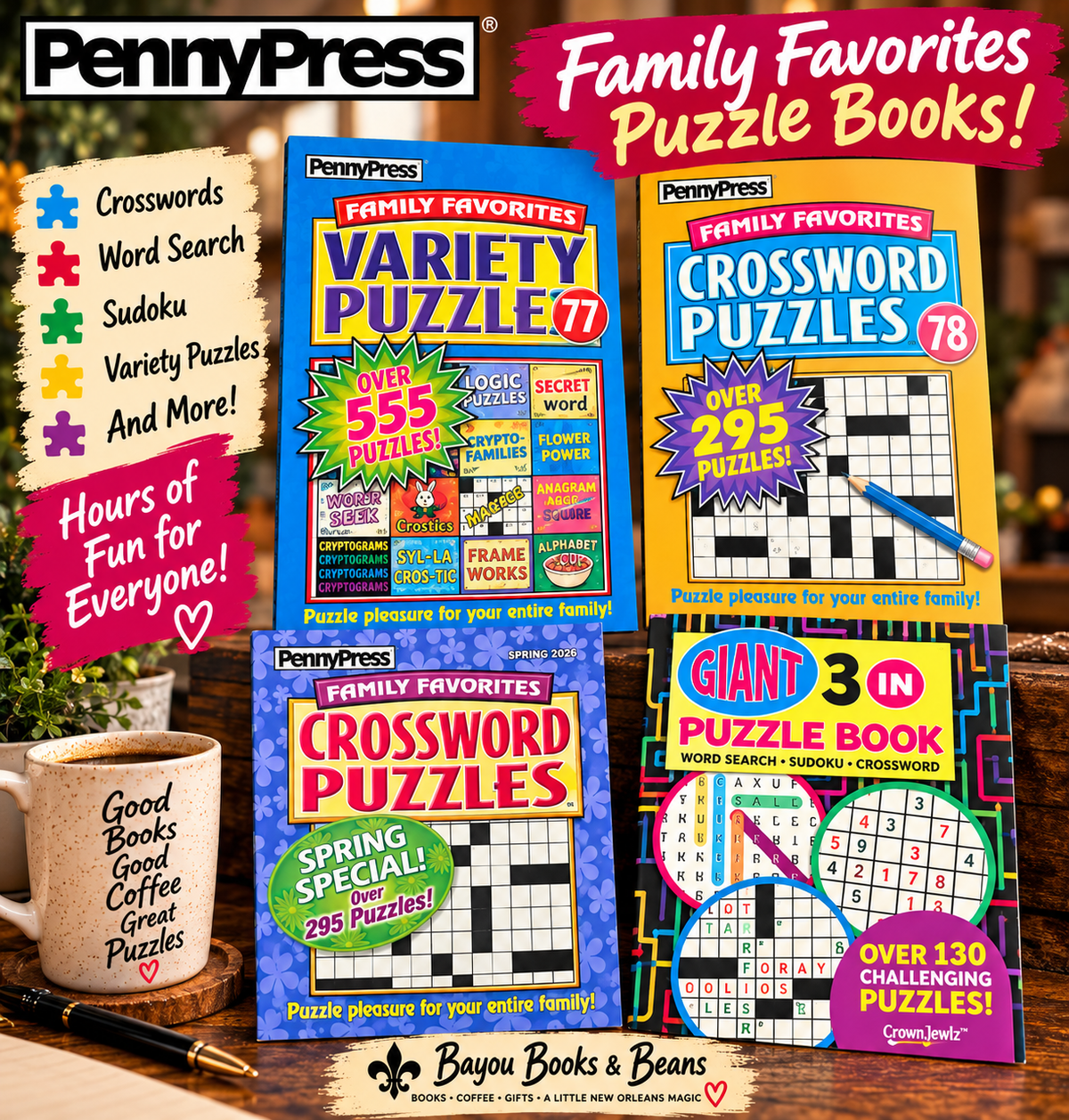 PUZZLE BOOKS!