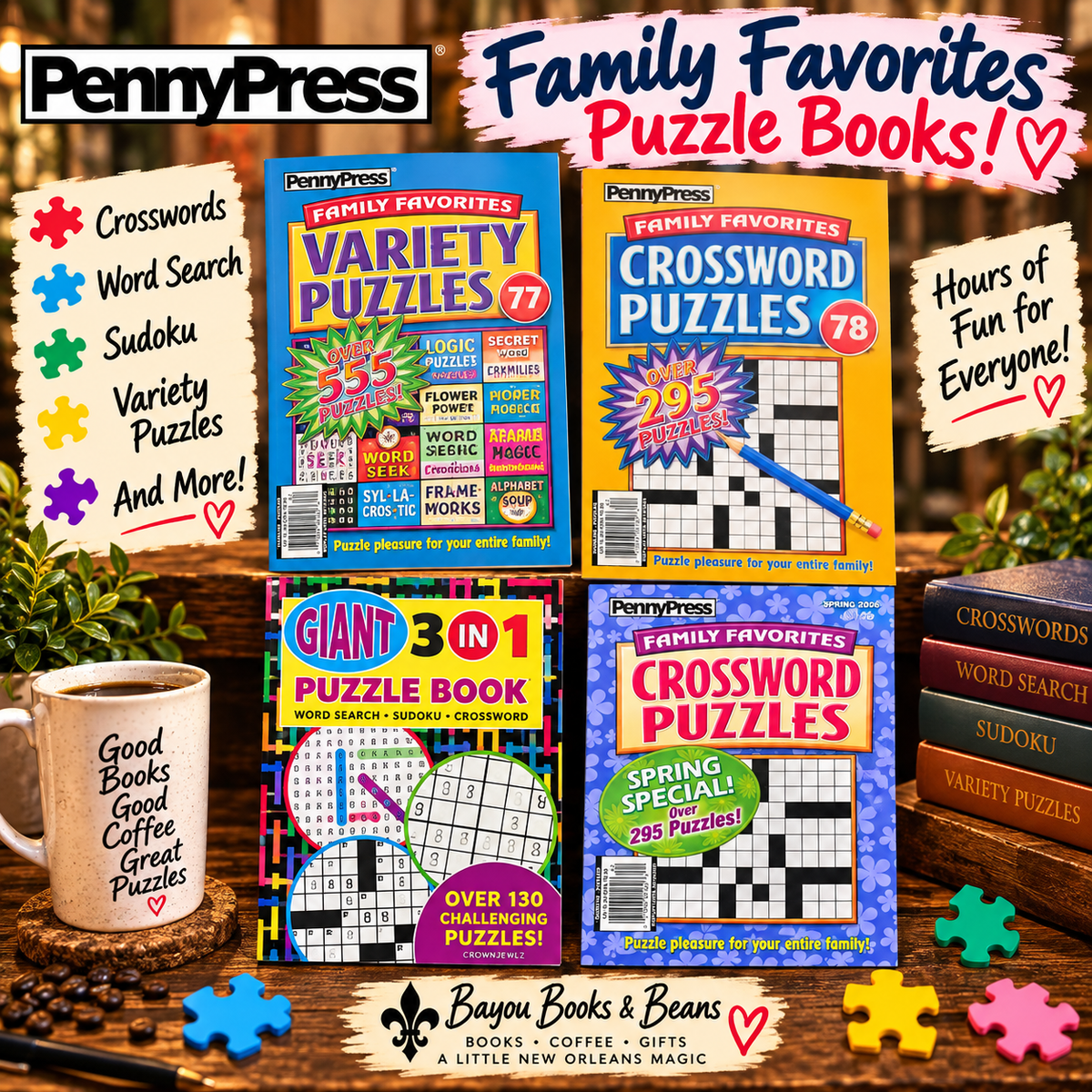 PUZZLE BOOKS!