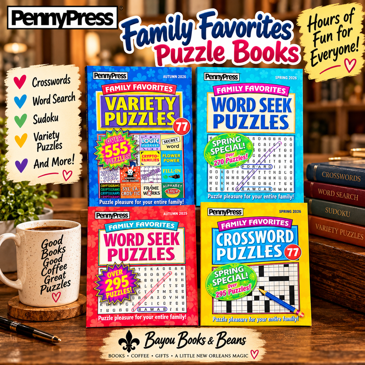 PUZZLE BOOKS!
