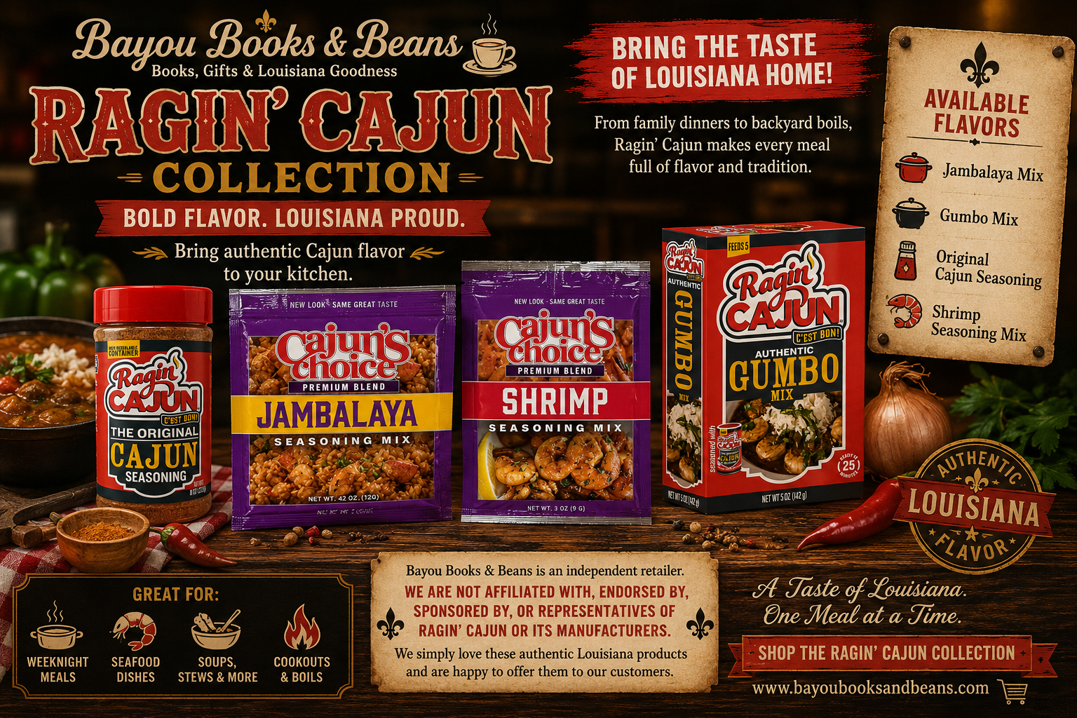 RAGIN' CAJUN BRANDS ~ CLICK TO SEE VARIETIES