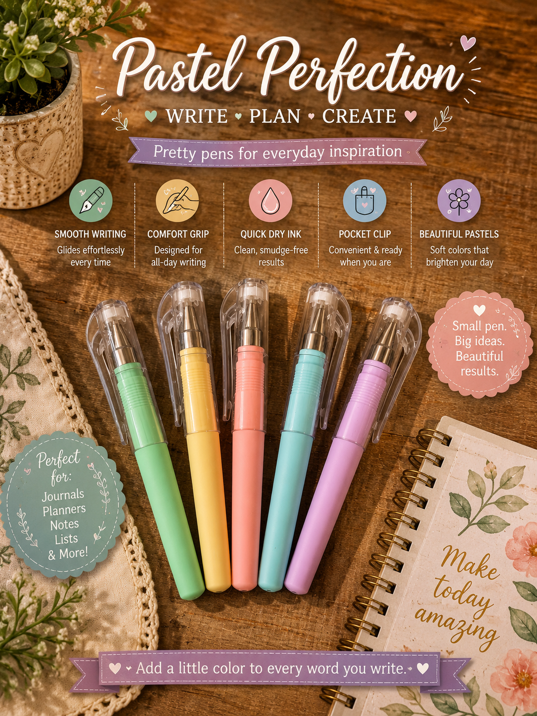 Pastel Gel Pen Set