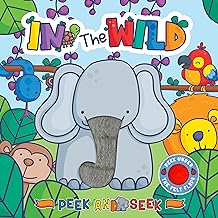 Little Hippo Books Peek and Seek - In the Wild - Children's Sensory Touch and Feel Board Book with Lift-the-Flap Felt Pieces by Little Hippo Books (Author), Sarah Muthomi (Illustrator)  Format: Board book