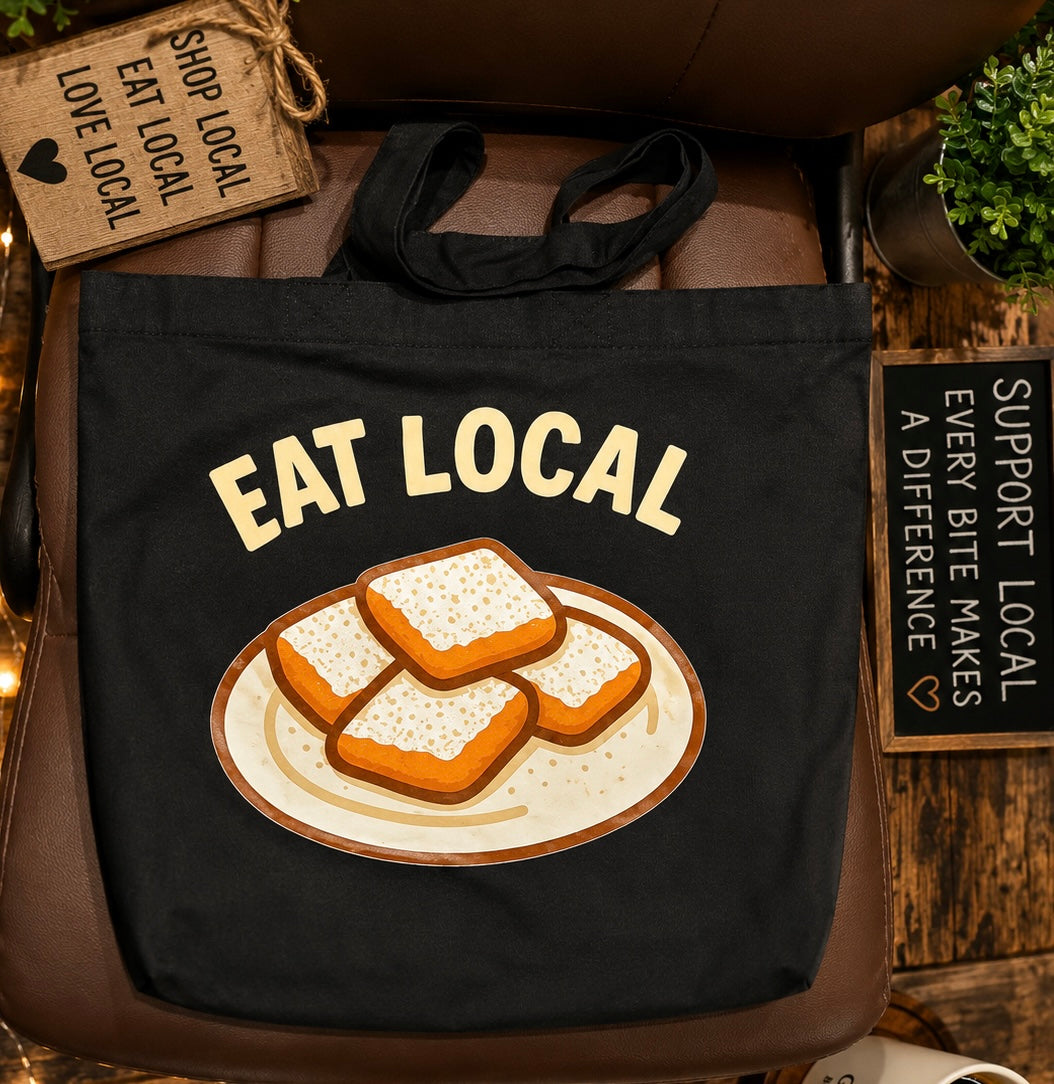 Eat Local Beignet Tote Bag