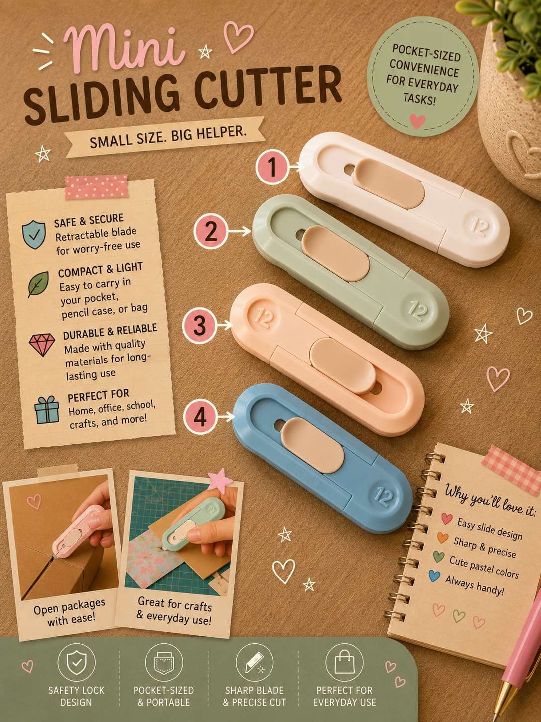 Mini Sliding Cutter – Small Size. Big Helper.