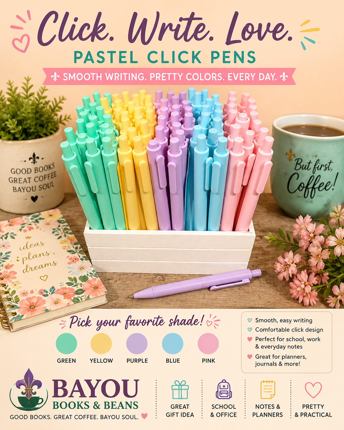 Pastel Click Pen