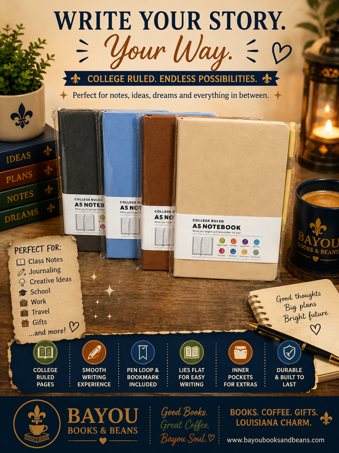 College Ruled Journal