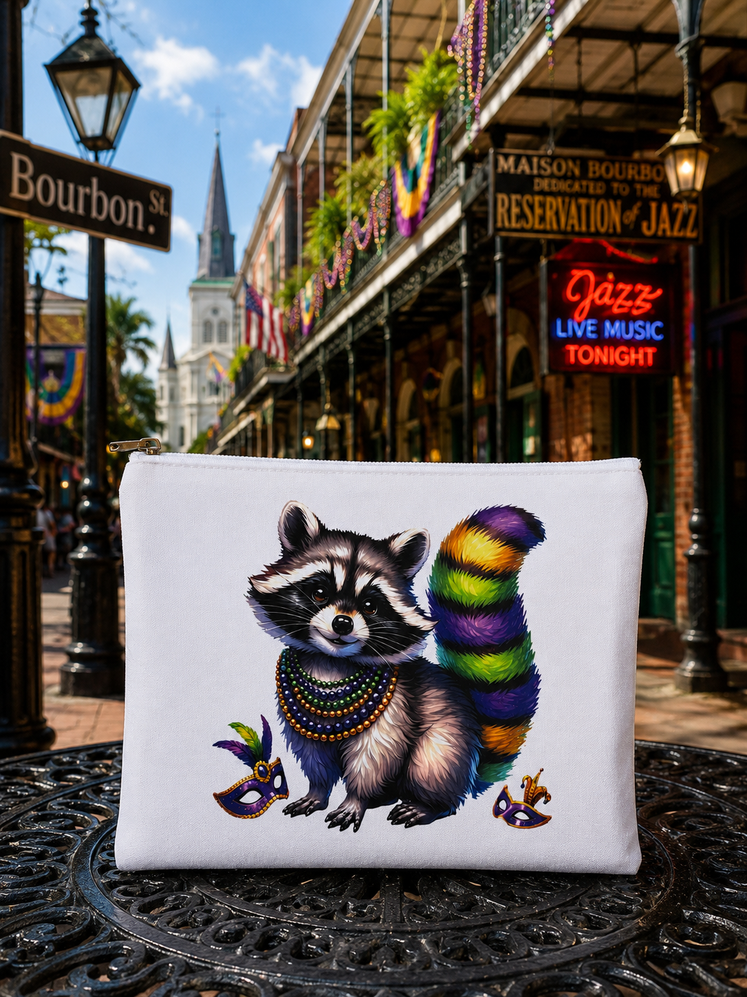 Mardi Gras Zipper Bags