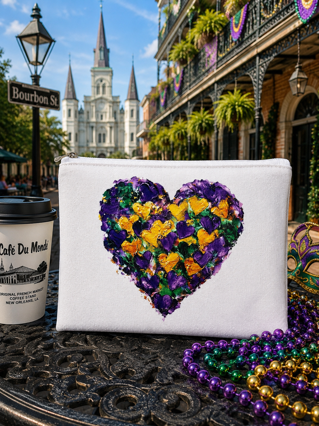 Mardi Gras Zipper Bags