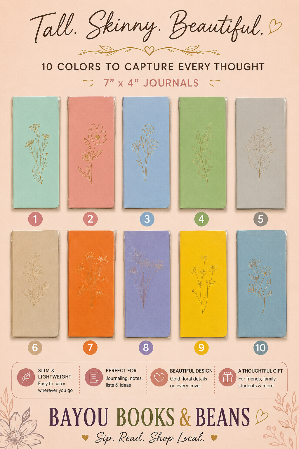 Tall, Skinny, Beautiful Journals
