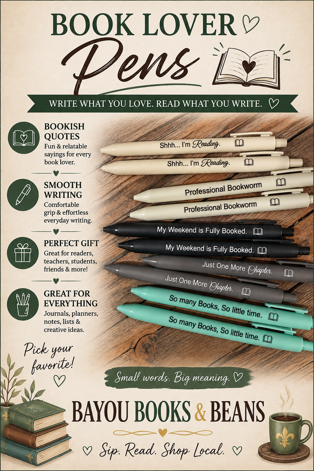 Book Lover Pens