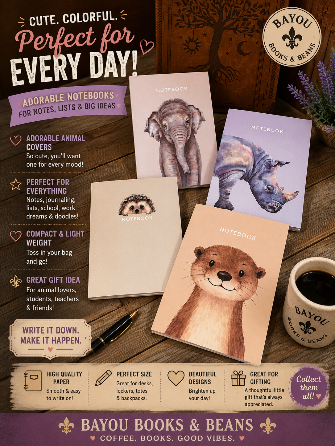 Adorable Animal Notebooks