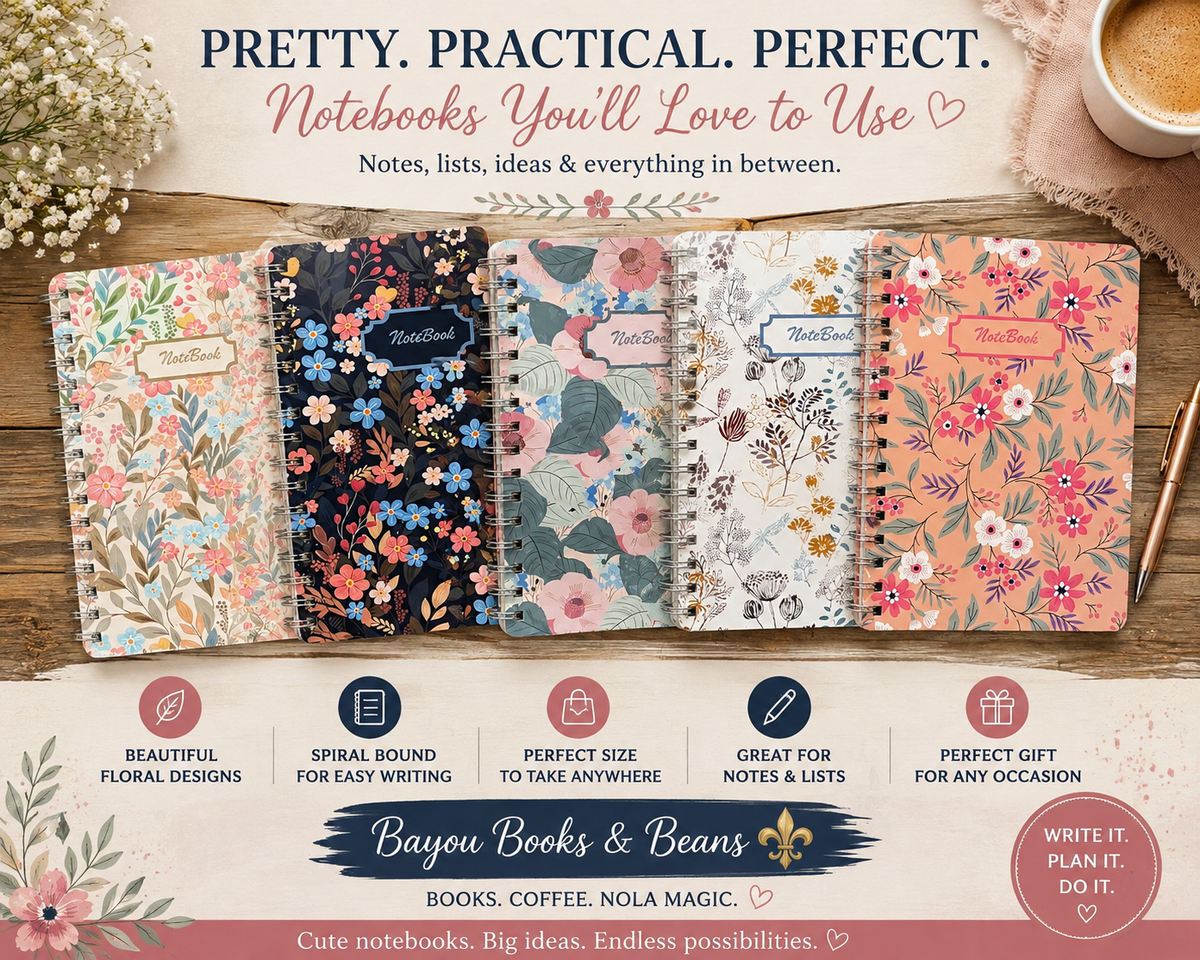 Spiral Floral Notebook