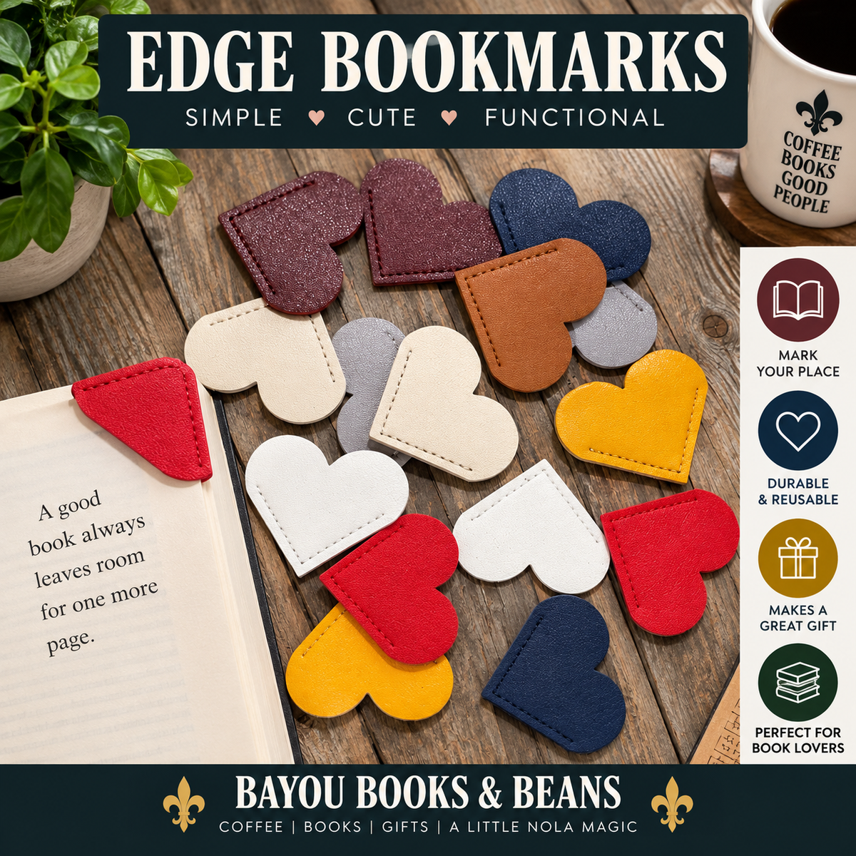 Heart Edge Bookmarks