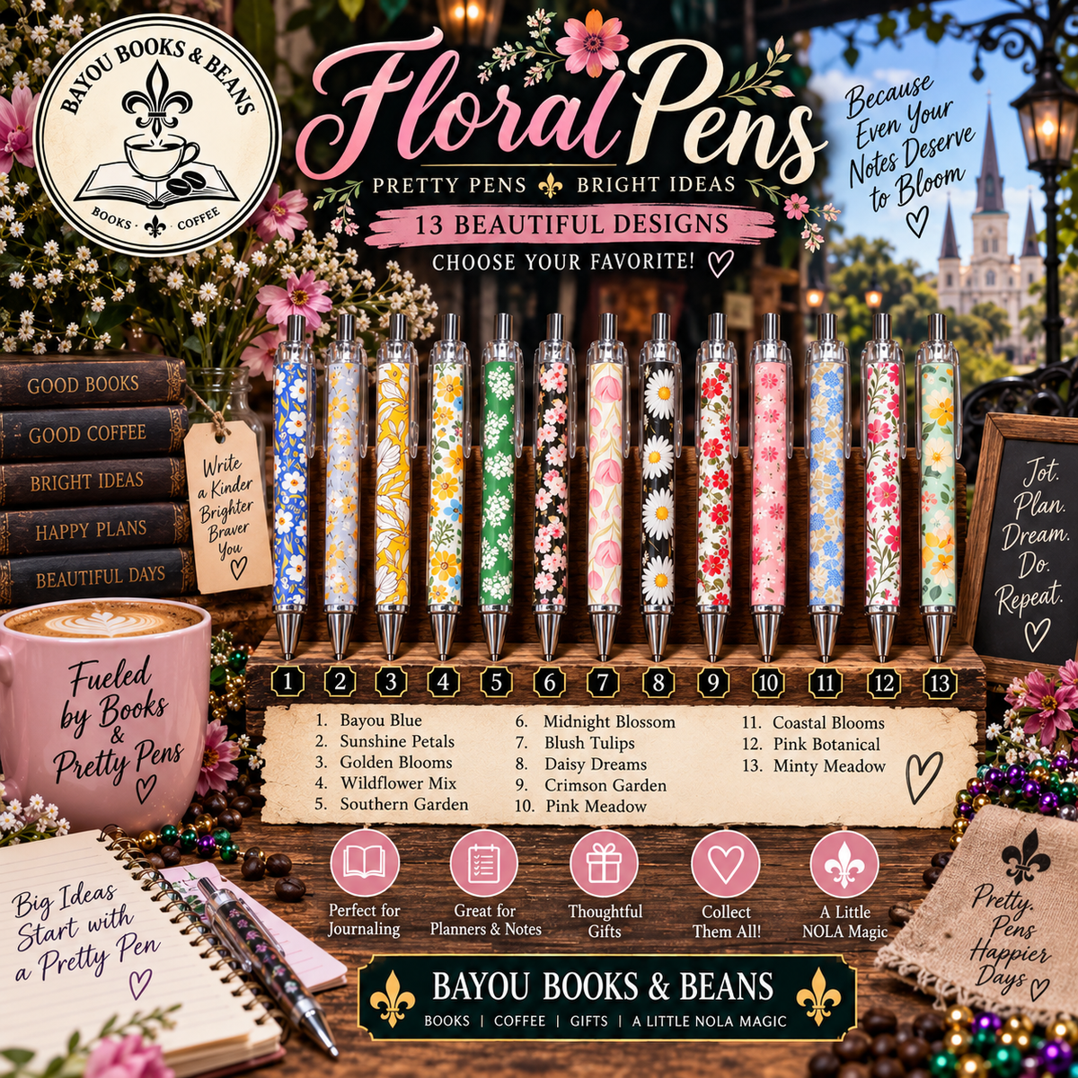 Garden Floral Pens