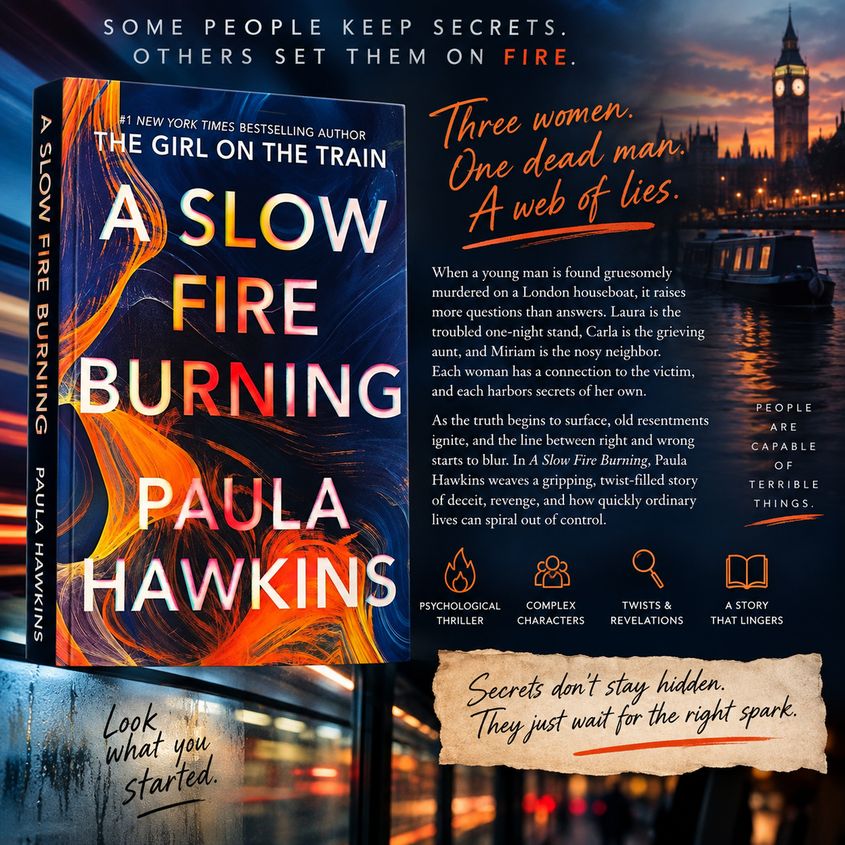 A Slow Fire Burning by Paula Hawkins