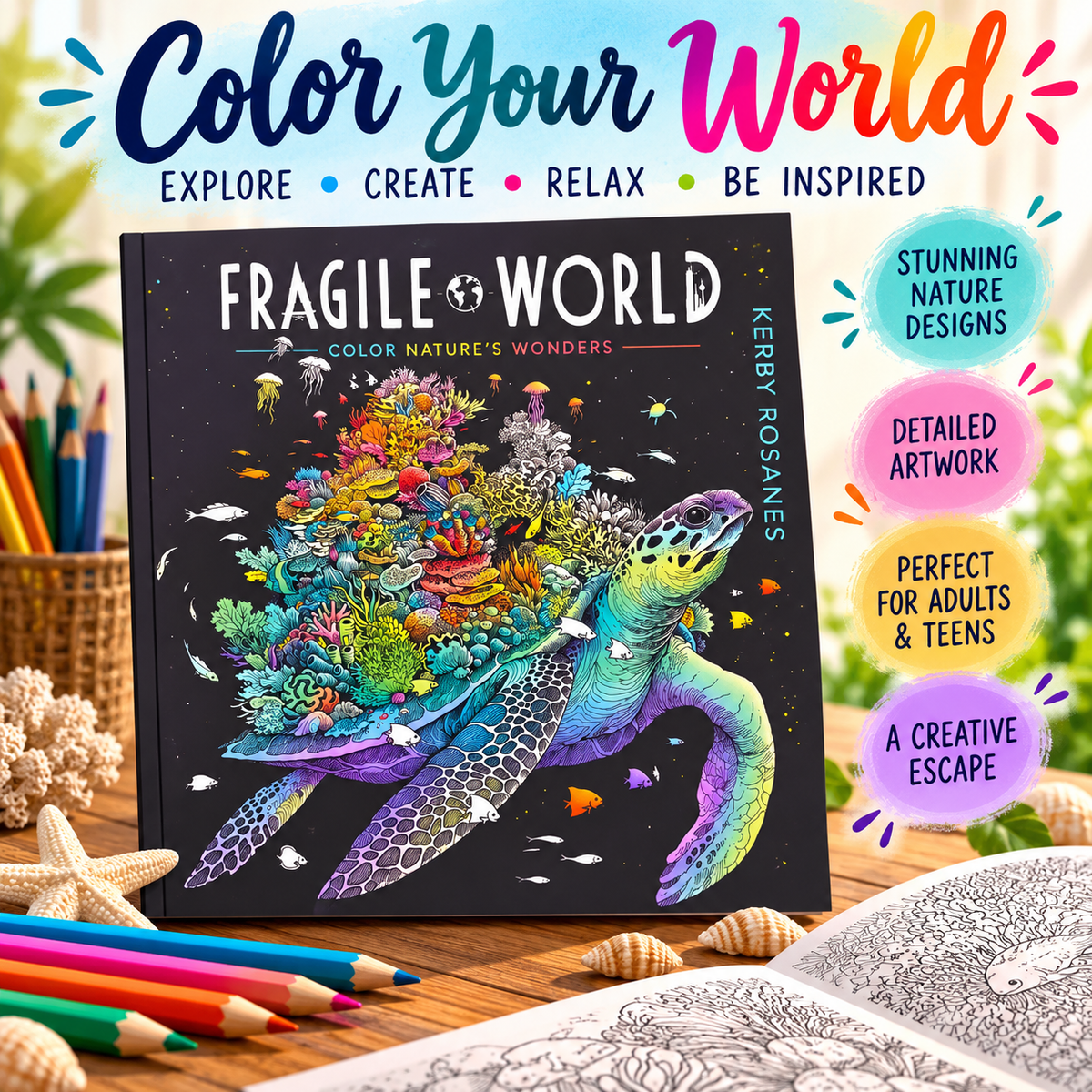 Fragile World Coloring Book